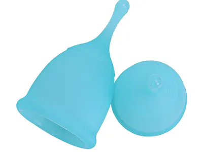MenstriCup menstruatiecup blauw maat S